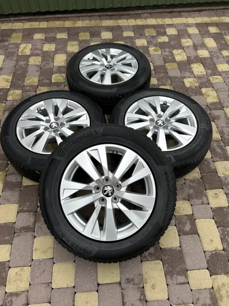 R17 оригінальні диски 5x108 Peugeot 3008/5008 / Ford Kuga / Renaul Koleos 215/65R17 (зима) — фото 2