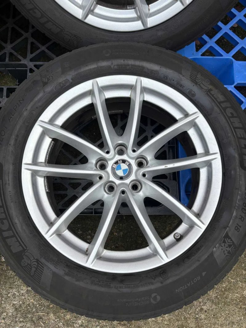 R18 Style 618 Оригінальні BMW X3 X4 + Зимові шини Michelin - X3 X4, 3 5 6 Series iX3 - БЕЗ бордюрки — фото 4