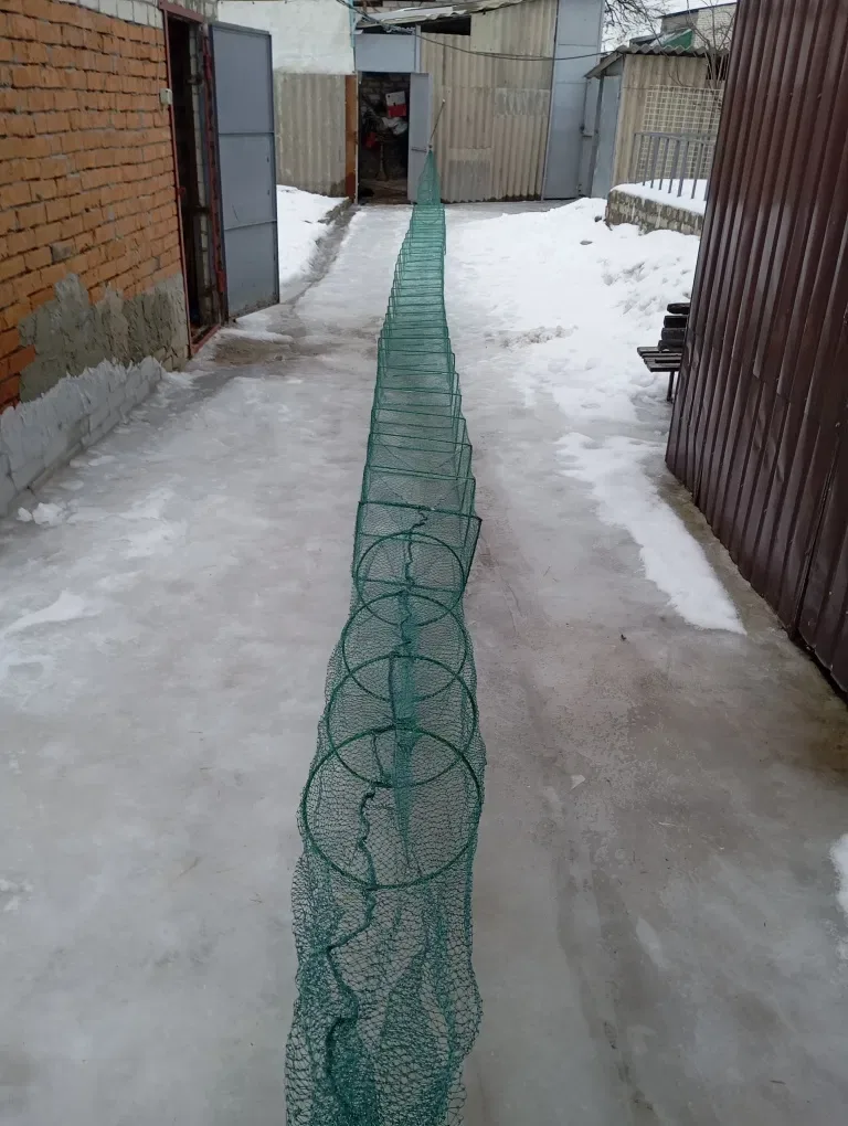 Раколовка гармошка 18 метров, корд, рачница, кишка, баян — фото 2