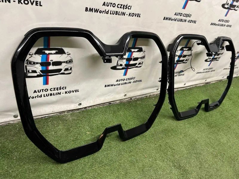 Рамка BMW IX I20 решітки радіатора оригінал накладка радіатора молдинг центральна решітка ЛЕД LED решетки радіатора БМВ ix i20 — фото 2