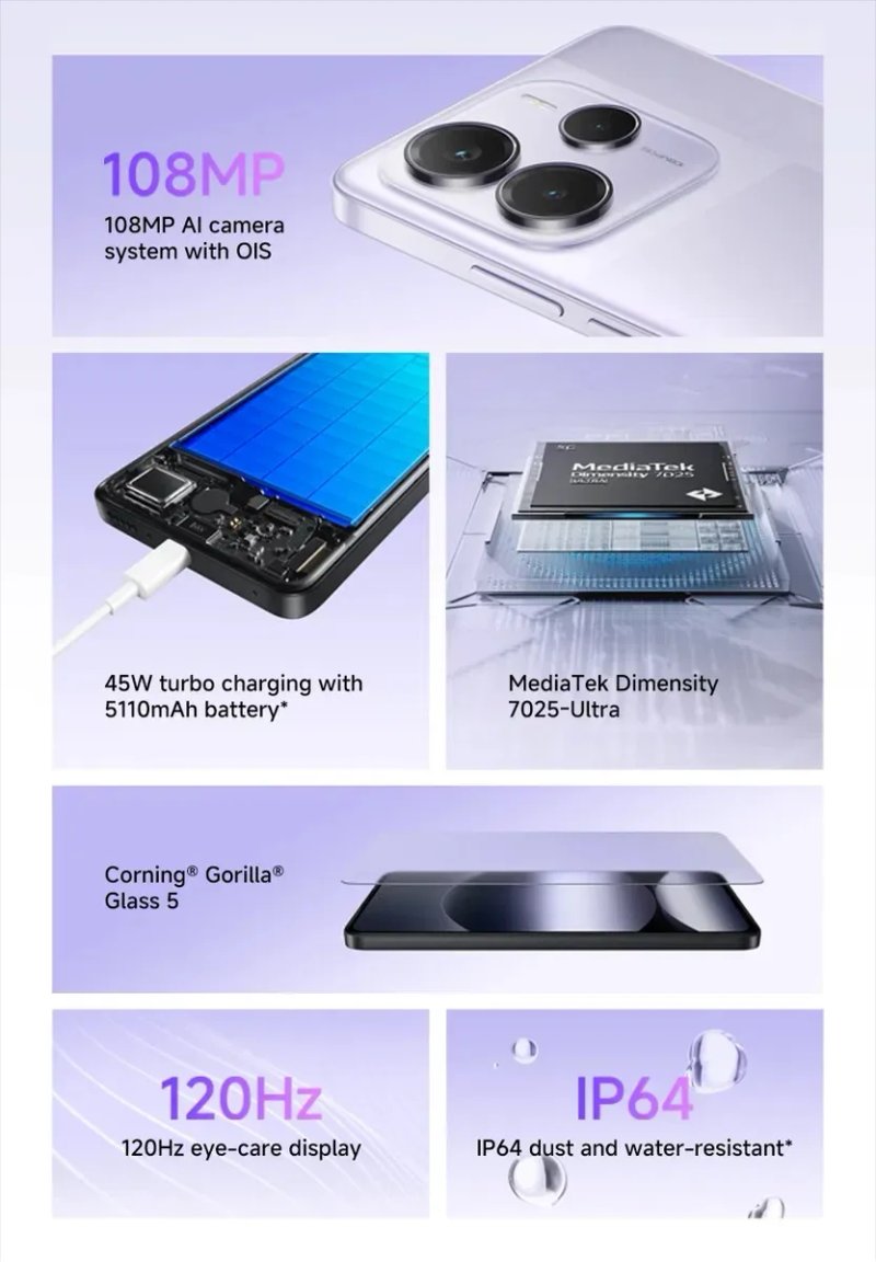 Redmi note 14 5G 6*128/8*256 Global Version  New — фото 6