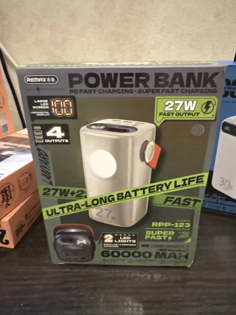Remax ultra long RPP 123 PowerBank 60000 mAh 27W — фото 2
