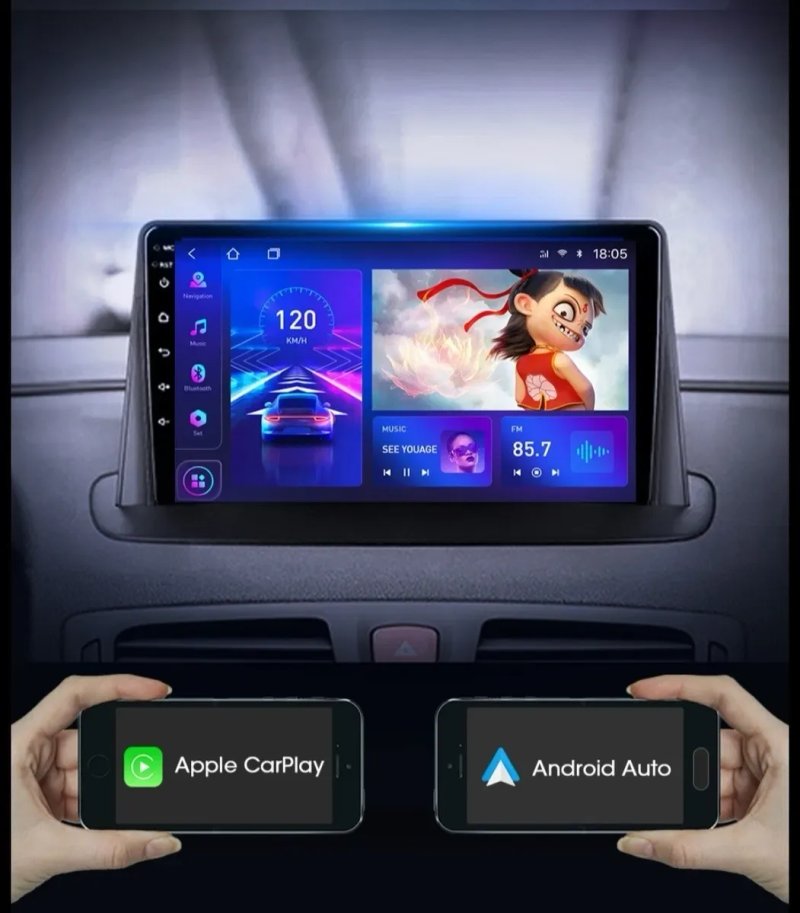 ‼️ Renault Megane 2, 3, 4, Kadjar ‼️ Android магнітола Carplay — фото 4