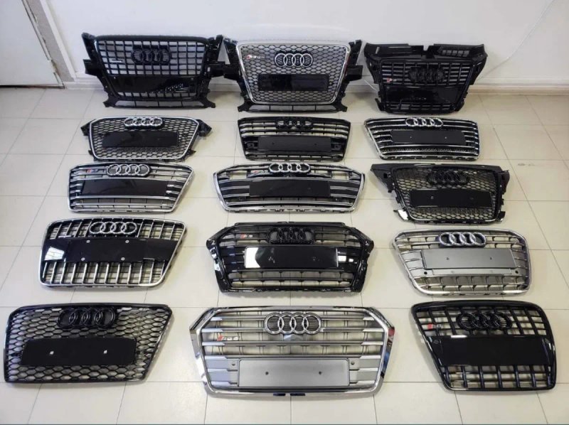 Решетка радиатора Audi Ауди Q5 Q7 Q8 Q3 А1 A6 А3 A4 А5 A7 А8 стиль S — фото 4