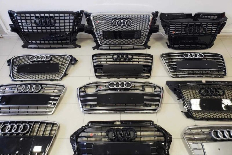 Решетка радиатора Audi Ауди Q5 Q7 Q8 Q3 А1 A6 А3 A4 А5 A7 А8 стиль S — фото 5
