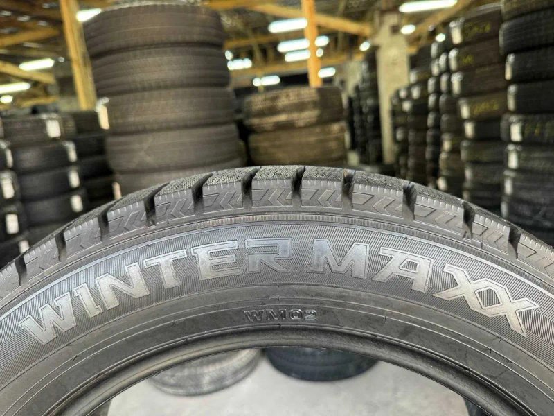 Резина бу Dunlop Winter Maxx WM02 225/55 R17 арктична зима 8 мм можна поштучно — фото 3