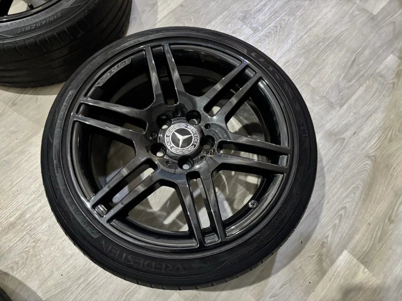 Різноширокі диски AMG R17 Mercedes c117 x156 w447 w204 w212 v class cla gla комплект дисків — фото 3