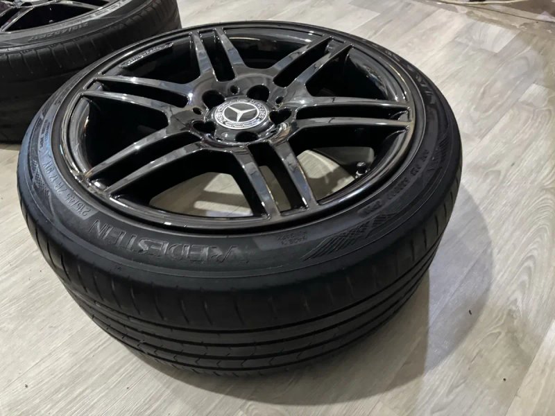 Різноширокі диски AMG R17 Mercedes c117 x156 w447 w204 w212 v class cla gla комплект дисків — фото 5