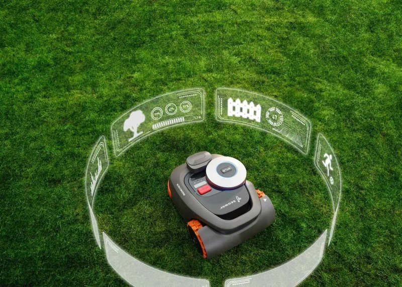 Роботизована бездротова газонокосарка-робот Segway Navimow i108 косарка — фото 6
