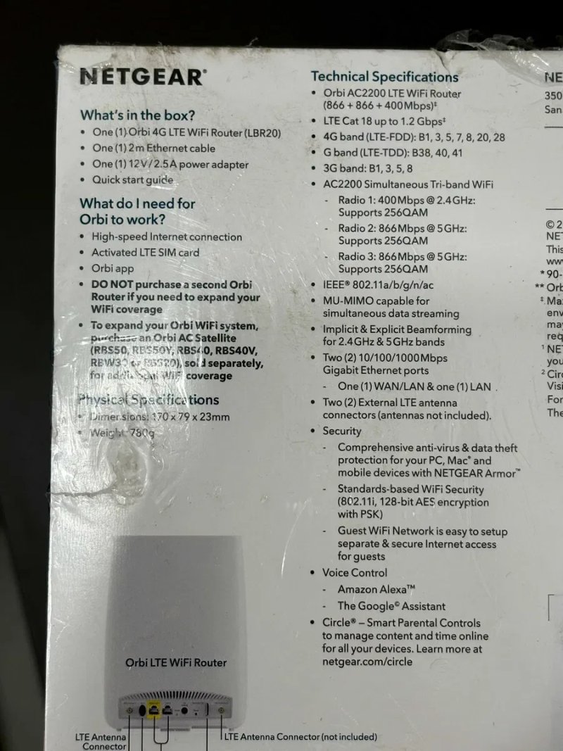 Роутер-модем Netgear Orbi LBR20 4G LTE швидкість до 1.2 Гбіт/с. — фото 6