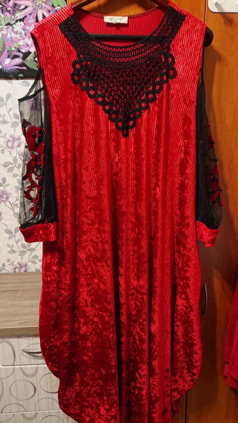Розкішна червона сукня-туніка VESTIDO — фото 2