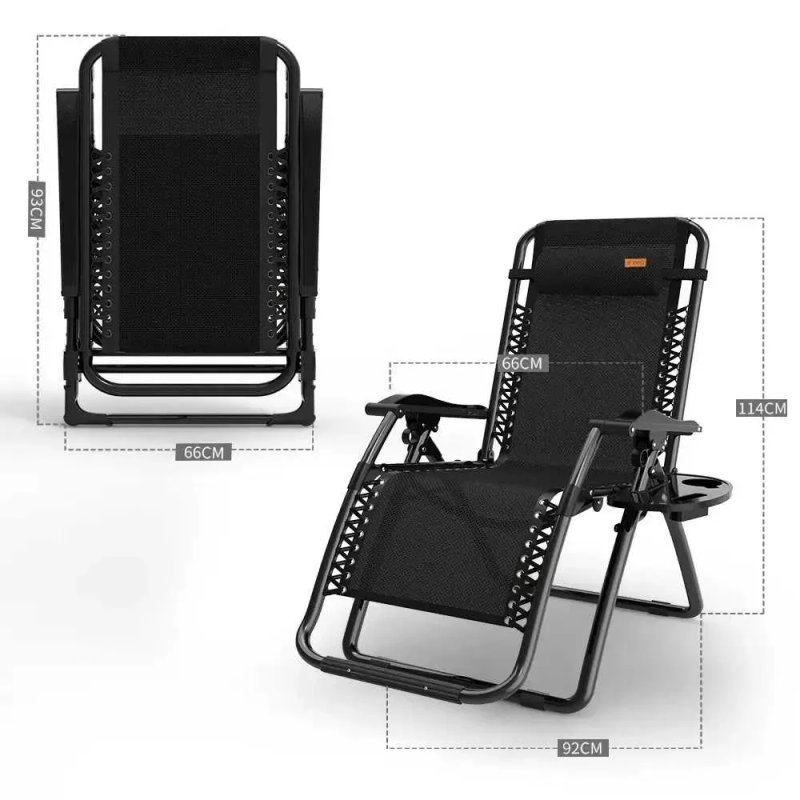 Розкладне крісло шезлонг садовий Zero Gravity WCG R-03 + матрац — фото 5