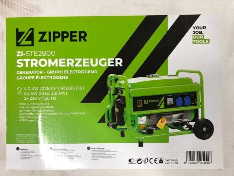 РОЗПРОДАЖ!!!     Генератор Zipper STE2800 2.8 кВт Австрія 4-тактний