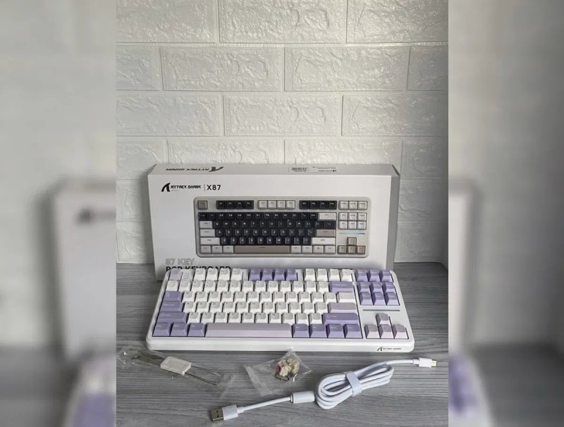 РОЗПРОДАЖ! Клавіатура Attack Shark X87 - бездротова механічна RGB — фото 7