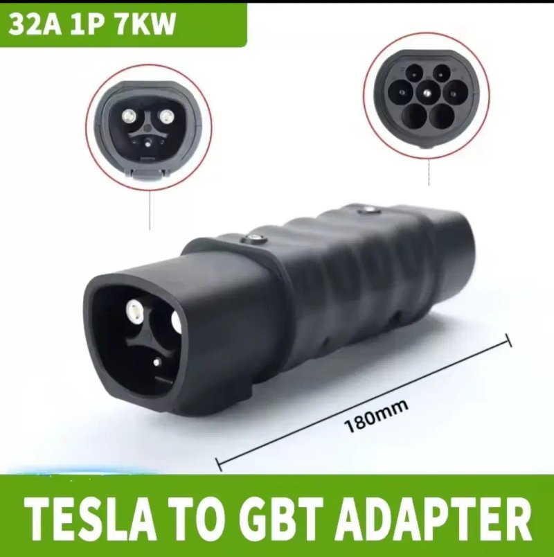 РОЗПРОДАЖ‼️Перехідник Tesla - gbt 32А адаптер 7квт wufen Тесла гтб type 2 type 1 адаптер переходник adapter — фото 2