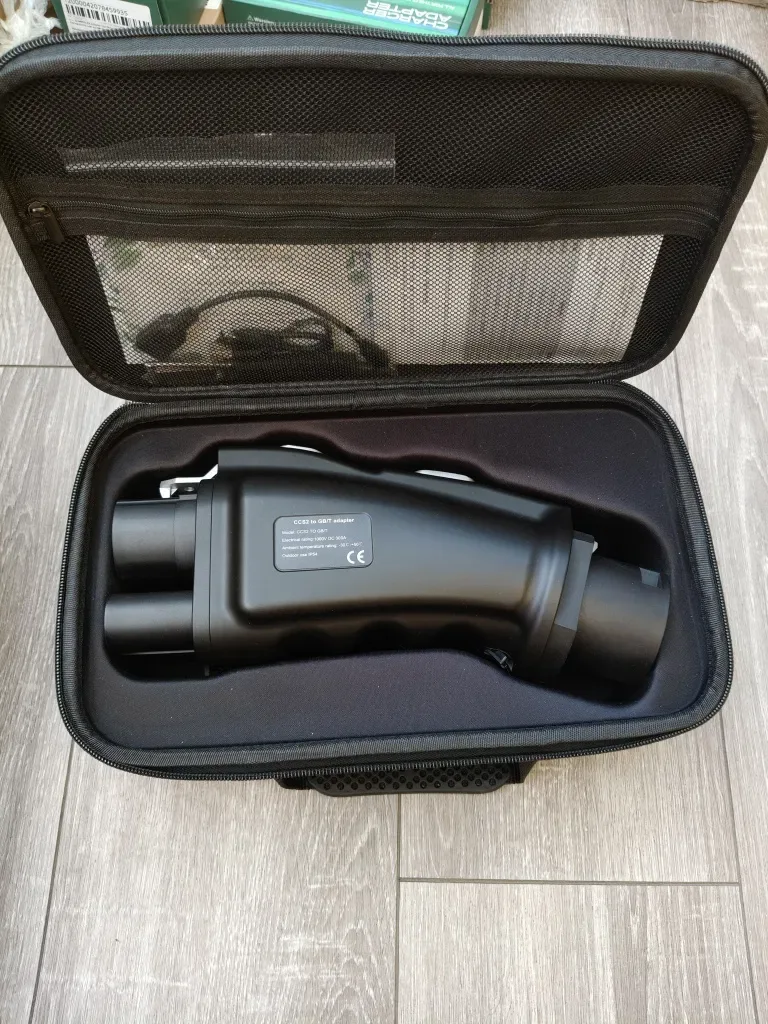 РОЗПРОДАЖ‼️Перехідник Tesla - GBT 7kW Guwieyg 32A з блокуванням EV Adapter для авто з Китаю надійний корпус Tesla зарядка — фото 7