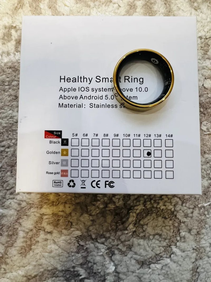Розумне кільце LuckRing Smart Heart Ring (Розмір 12, це 21,4мм) — фото 6