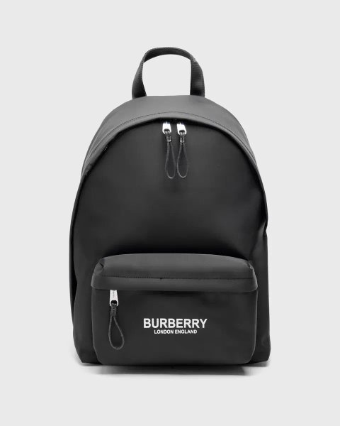 Рюкзак чоловічий Burberry Logo Print Nylon Backpack Black копія 1:1
