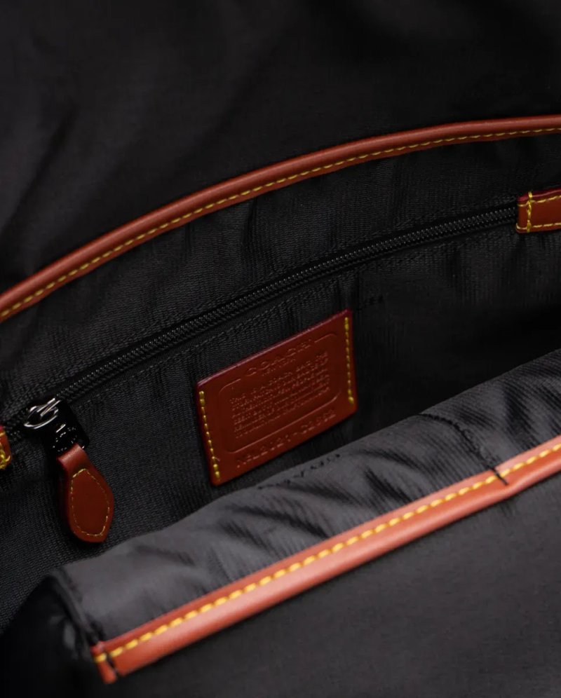 Рюкзак чоловічий Coach Charter Backpack in Pebble Leather Black копія 1:1 — фото 3