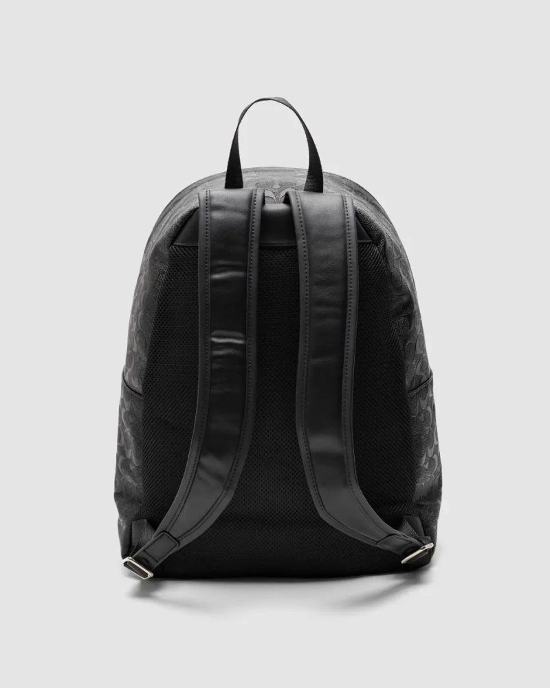 Рюкзак чоловічий Coach Charter Backpack in Signature Leather Black копія 1:1 — фото 2