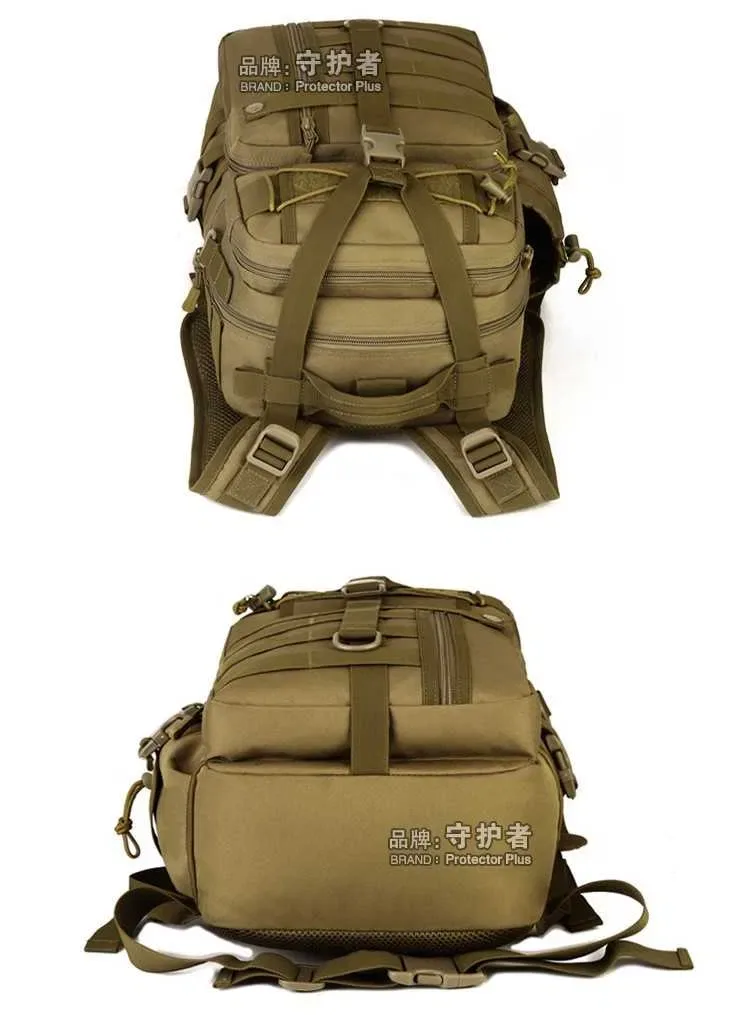Рюкзак тактичний Protector Plus 20L. Олива та мультикам — фото 5
