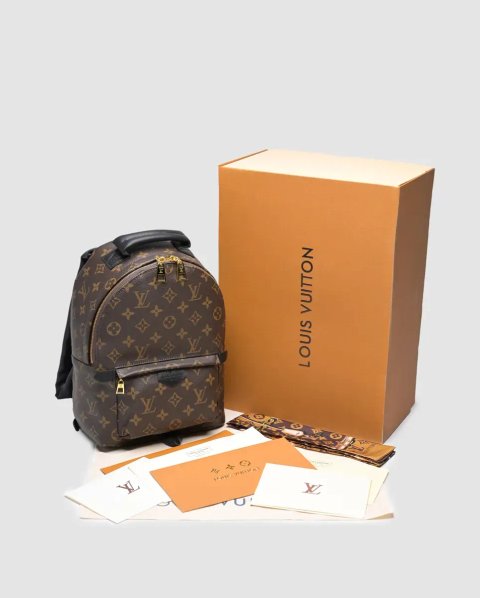 Рюкзак жіночий Louis Vuitton Palm Springs PM Brown/Black копія 1:1