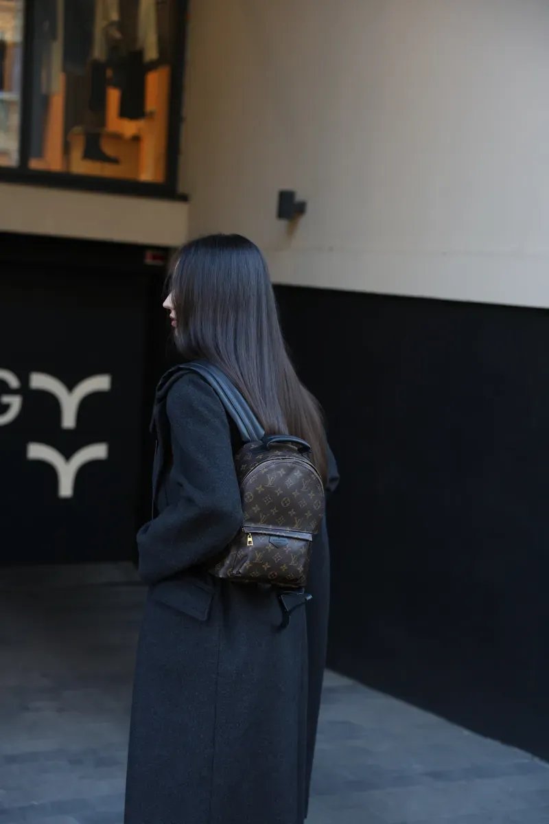 Рюкзак жіночий Louis Vuitton Palm Springs PM Brown/Black копія 1:1 — фото 7
