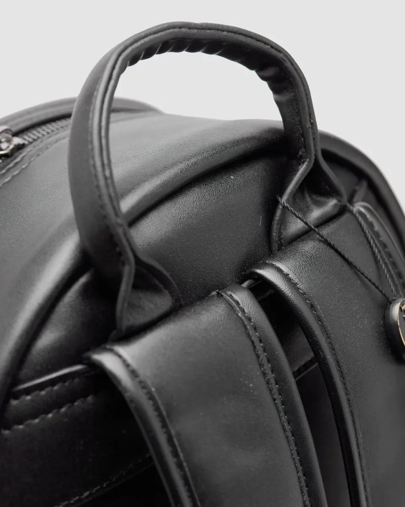 Рюкзак жіночій Prada Saffiano Leather Backpack Black копія 1:1 — фото 3