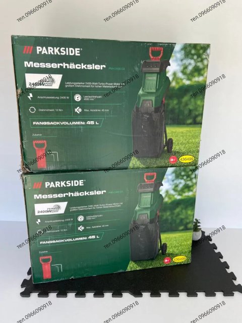 Садовий подрібнювач гілок, шредер, измельчитель веток Parkside