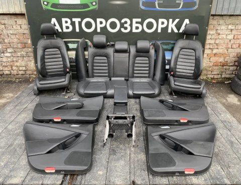 салон passat b6 сидушки сидіння чорний шкіра Пассат Б6