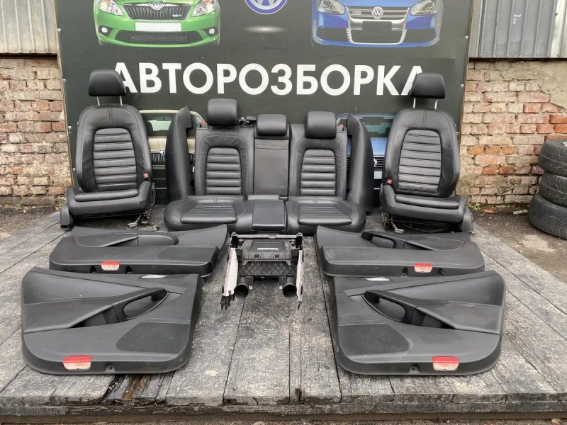 салон passat b6 сидушки сидіння чорний шкіра Пассат Б6 — фото 8