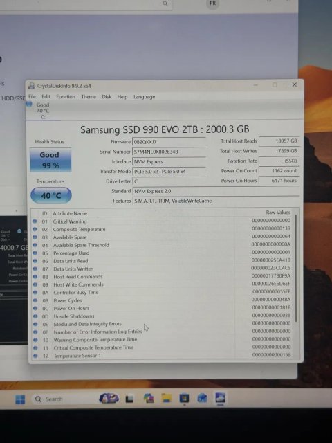 Samsung 990 EVO 2TB NVMe M.2 SSD