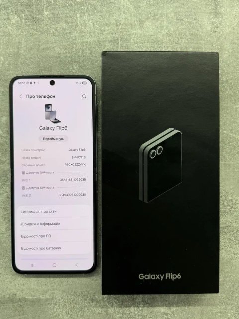 Samsung galaxy flip 6 12/256gb sm-f741b офіційний як новий