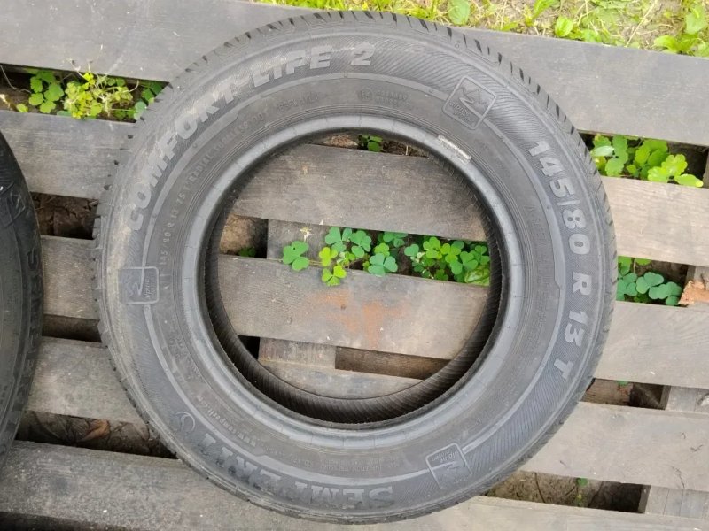 Semperit 145 80 r13 4шт 2шт шини Matiz б'у гума літня резина з Європи — фото 3