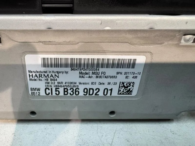 Щиток Приборов BMW X3 X4 G01 G02 МГУ Блок Экран Монитор БМВ Х3 Х4 Г01 — фото 6