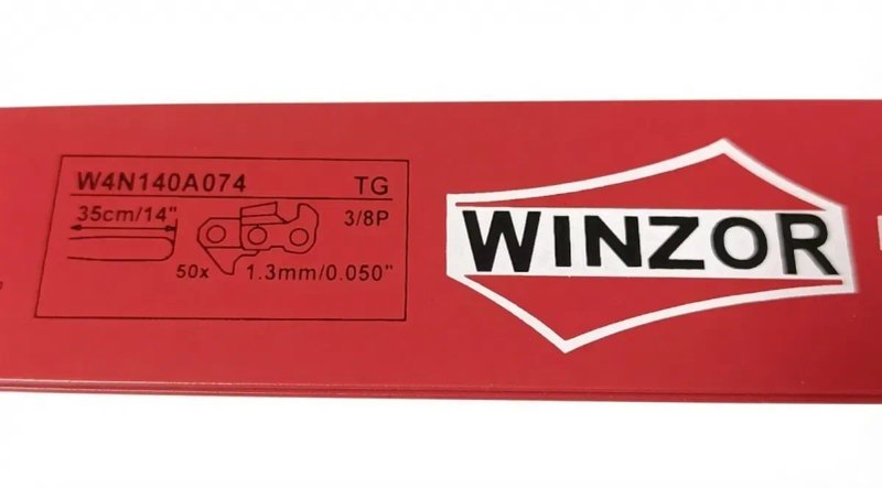 Шина 35 см. для бензопил ST MS180(25зубів/50ланок)Winzor PRO 3/8" — фото 2