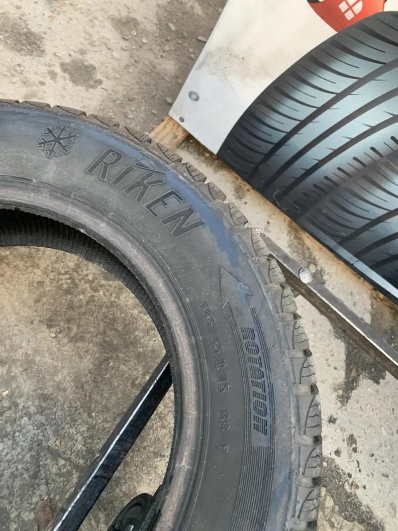 Шини 185/65 R15 пара Riken, 6,5мм зима. — фото 6