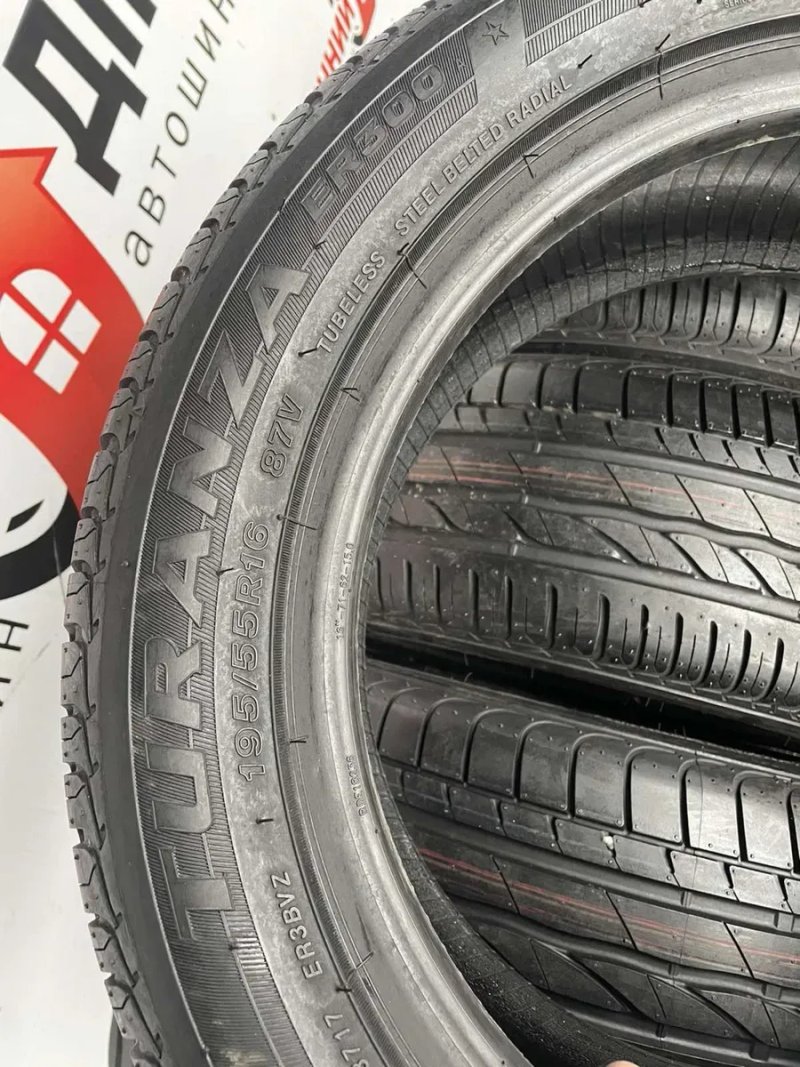 Шини 195/55 R16 Bridgestone літо  нові — фото 4
