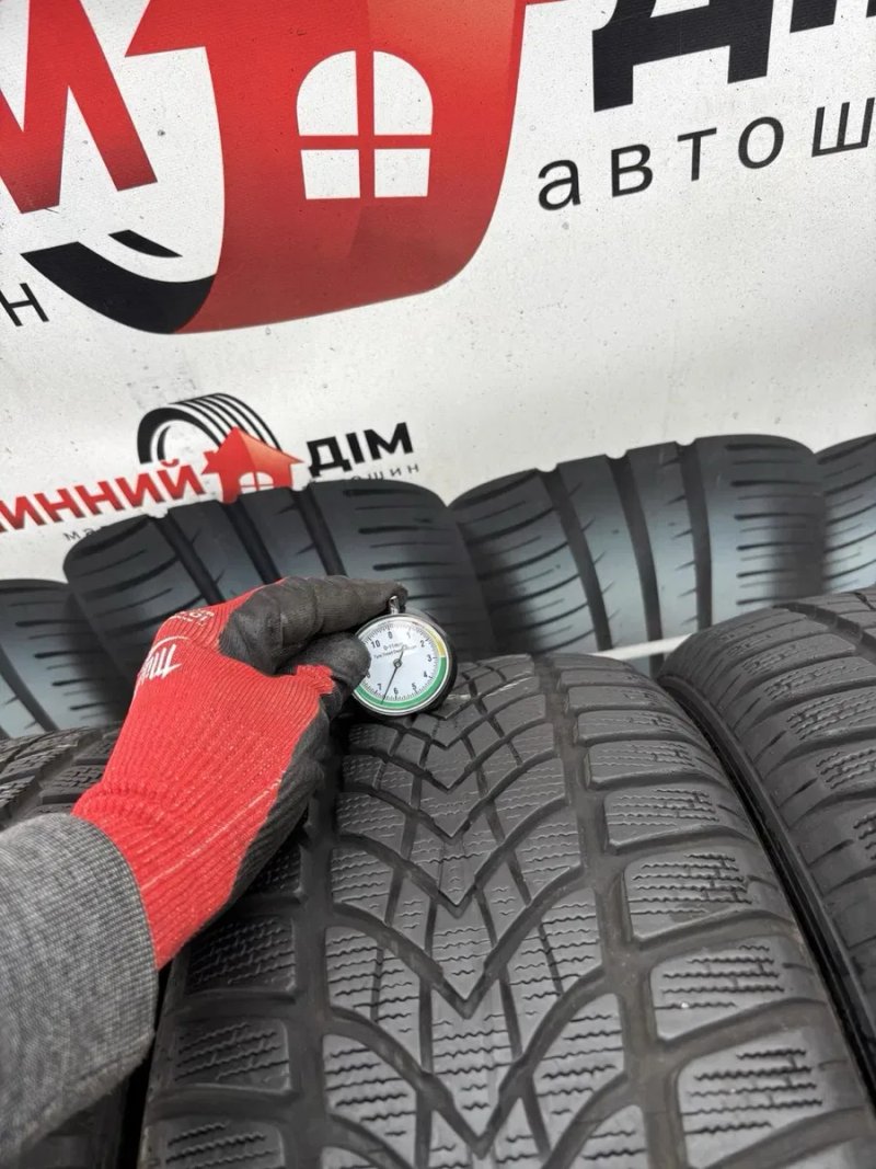 Шини 215/55 R16 Dunlop зима, 7,4-6,5мм, — фото 3