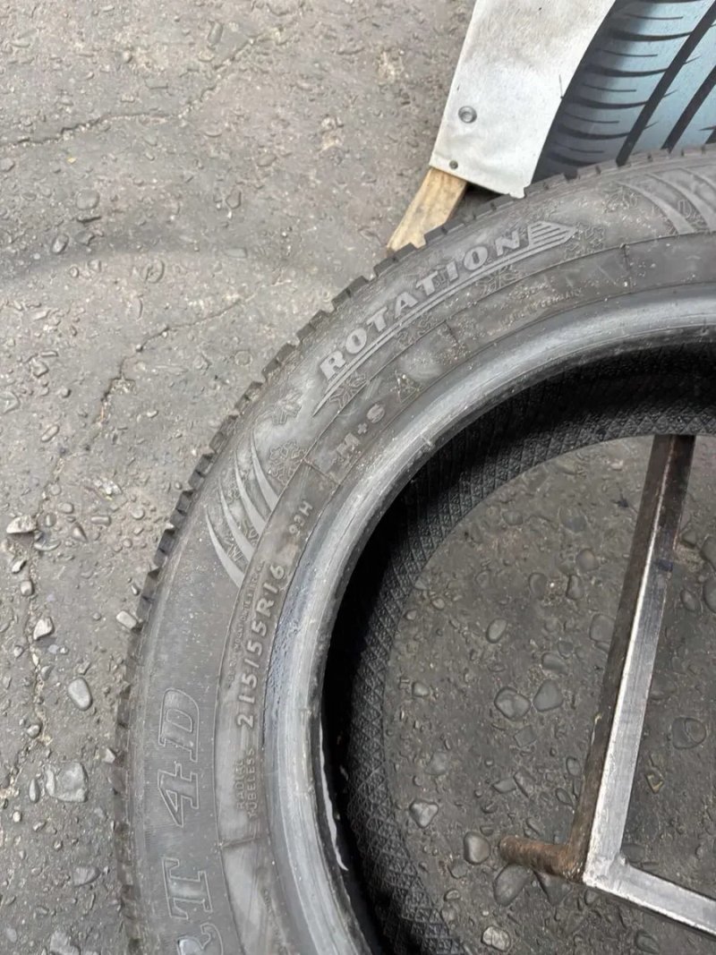 Шини 215/55 R16 Dunlop зима, 7,4-6,5мм, — фото 6