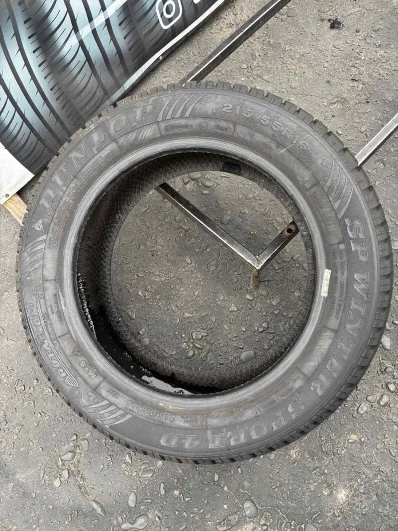 Шини 215/55 R16 Dunlop зима, 7,4-6,5мм, — фото 8
