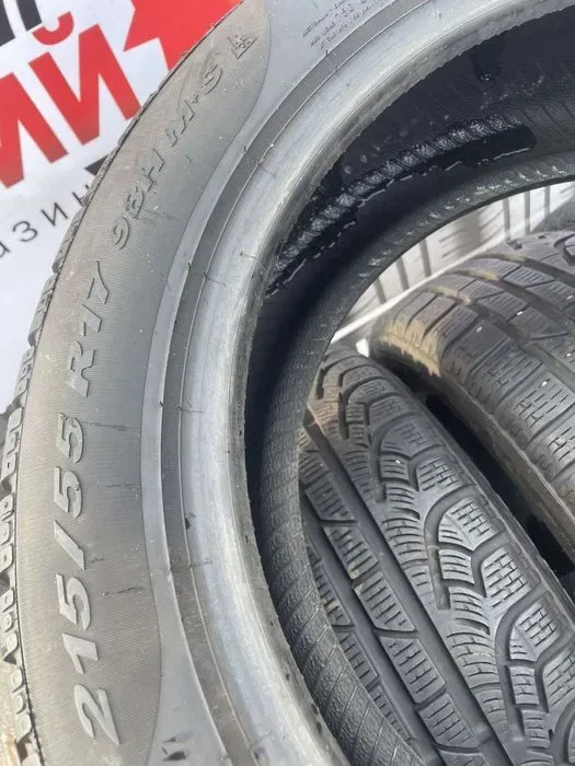 Шини 215/55 R17 Pirelli зима  6-6,8 мм 215 55 17 — фото 4