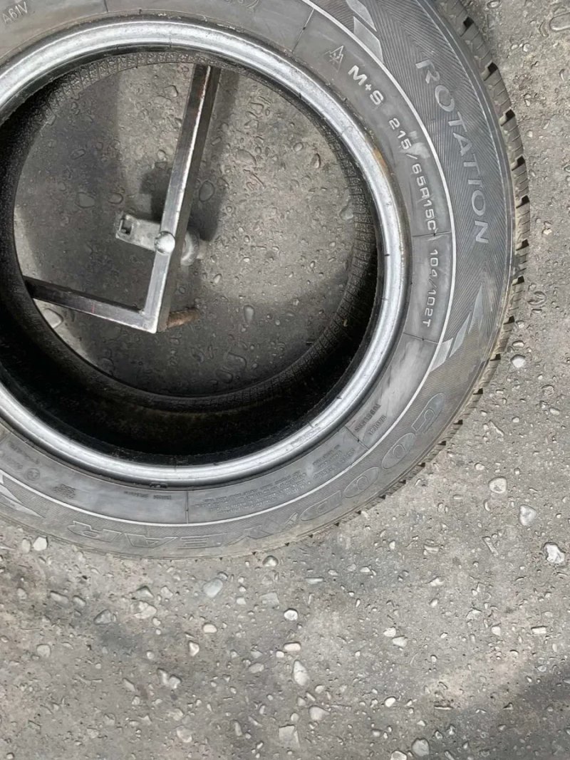 Шини 215/65 R15C Goodyear 6,4-7,2мм, всесезон 215 65 15C — фото 7