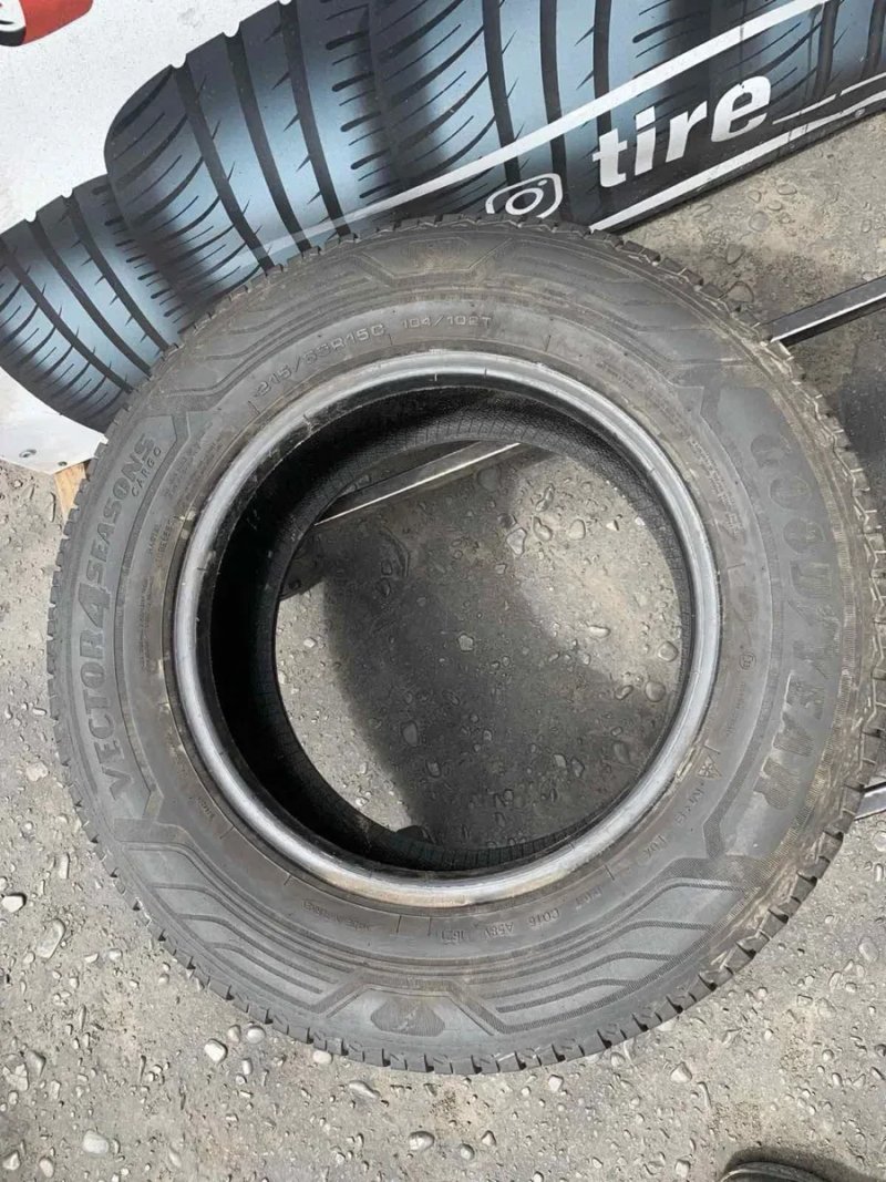 Шини  215/65 R15C пара Goodyear  2023/21р всесезон 7.4мм 215 65 15 — фото 4