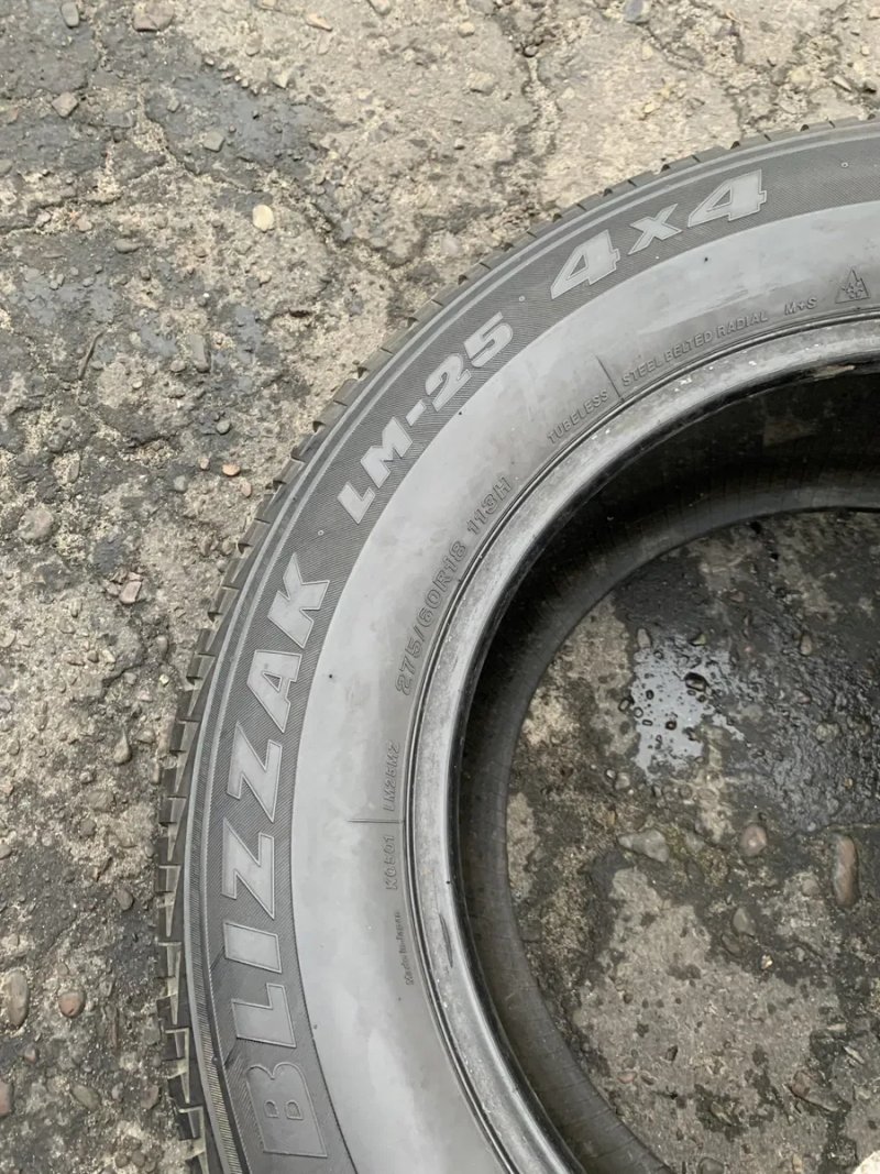Шини 275/60 R18 Bridgestone 6 мм 275 60 18 — фото 5