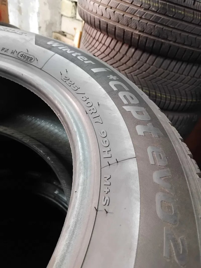 Шини бу 225/60 R17 Hankook Winter ICept evo2 Комплект Зима — фото 8