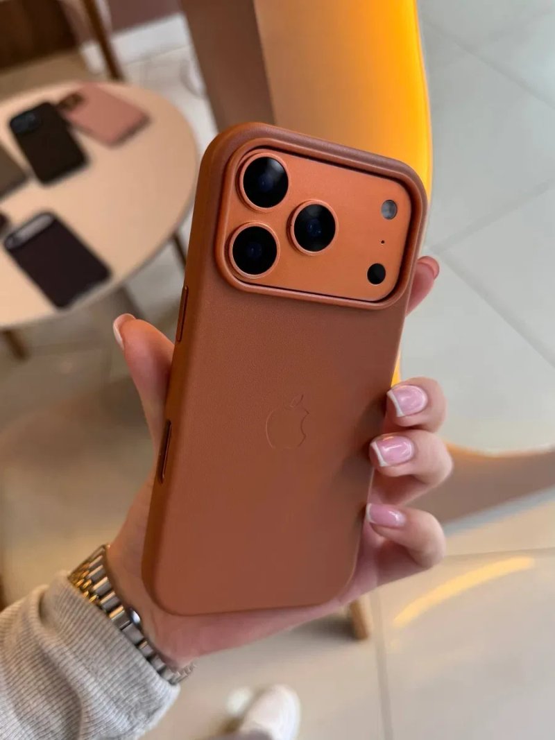 Шкіряний чохол для айфон 16 / 17 про макс чехол для iPhone Pro Max кожа Leather Case MagSafe — фото 3