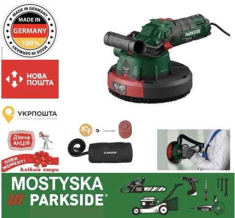 Шліфмашинка для стін та підлоги PARKSIDE PWBS 180 B3, шліфмашинка по бетону парксайд, машинка для шліфування стін підлоги парксайд
