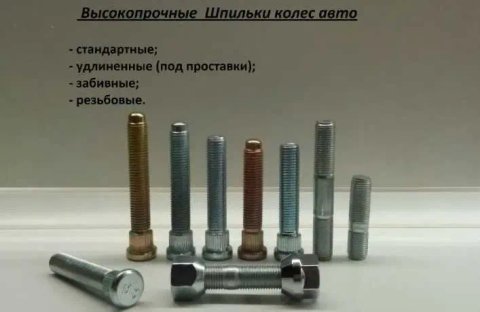 Шпилька колесная. Шпилька ступицы. Прочность 10.9 Подбор на любое авто
