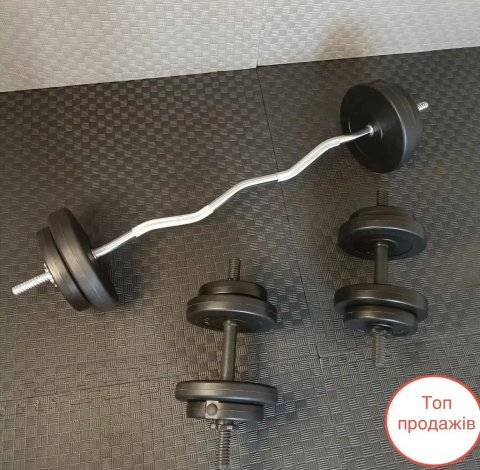 Штанга + гантелі набір 30кг,36,40,52,60,70,80,90,101,110 готовий набір для тренувань вдома
